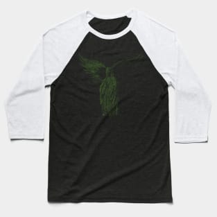 ASCii Sancta Maria (Green) Baseball T-Shirt